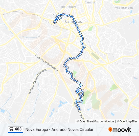 403 bus Line Map