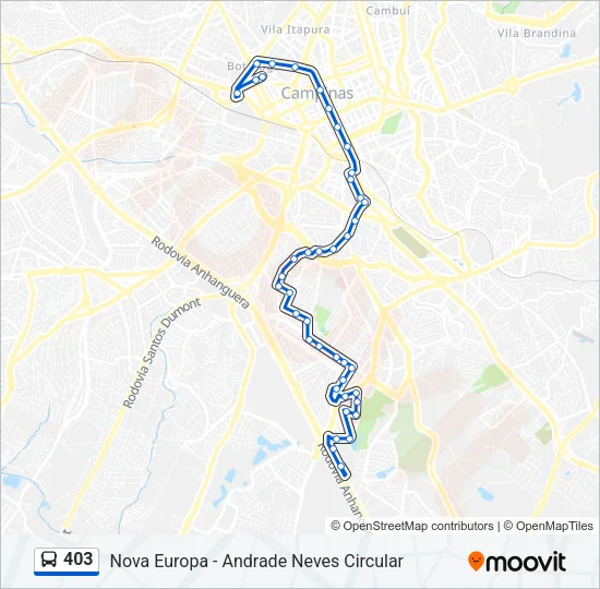 403 Bus Line Map