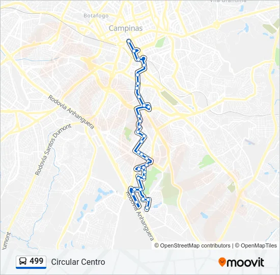 499 Bus Line Map