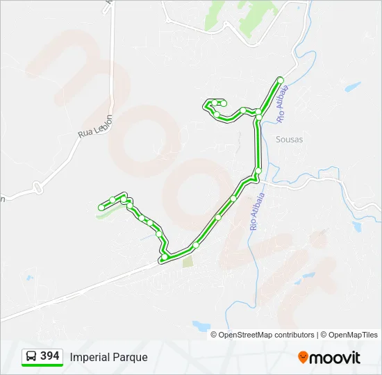 394 Bus Line Map