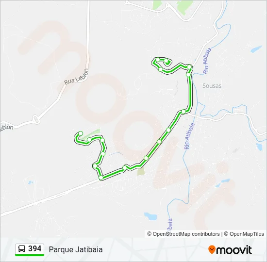 394 Bus Line Map