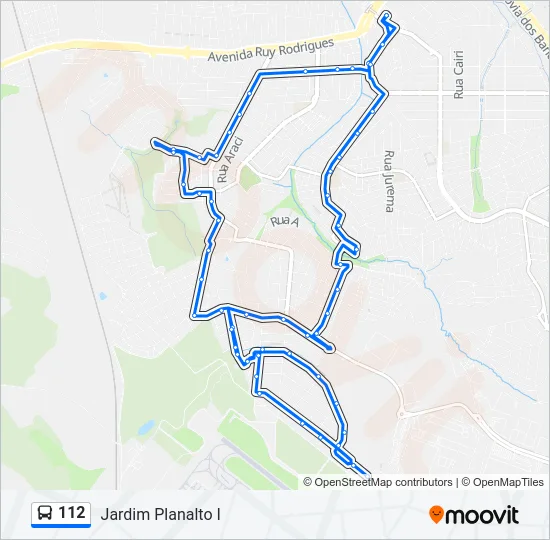 112 Bus Line Map