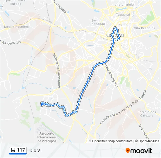 117 Bus Line Map