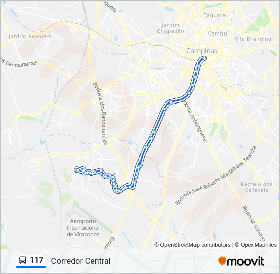 117 Bus Line Map
