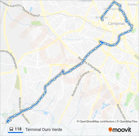 118 Bus Line Map