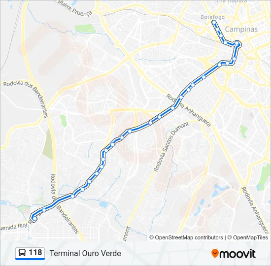 118 Bus Line Map