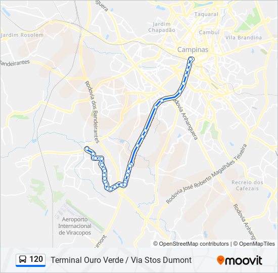 120 bus Line Map