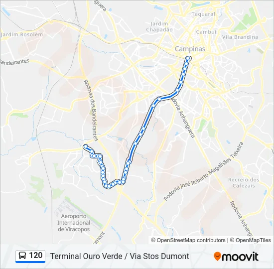 120 Bus Line Map