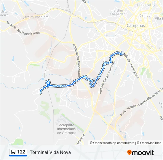 122 Bus Line Map