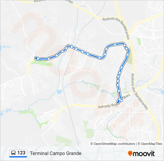 123 Bus Line Map