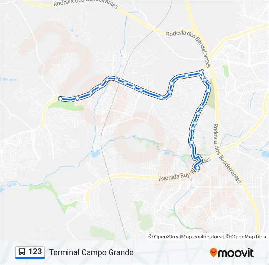123 Bus Line Map