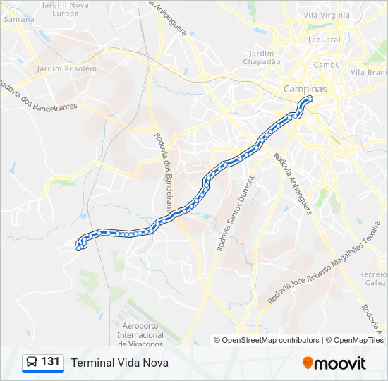 131 Bus Line Map