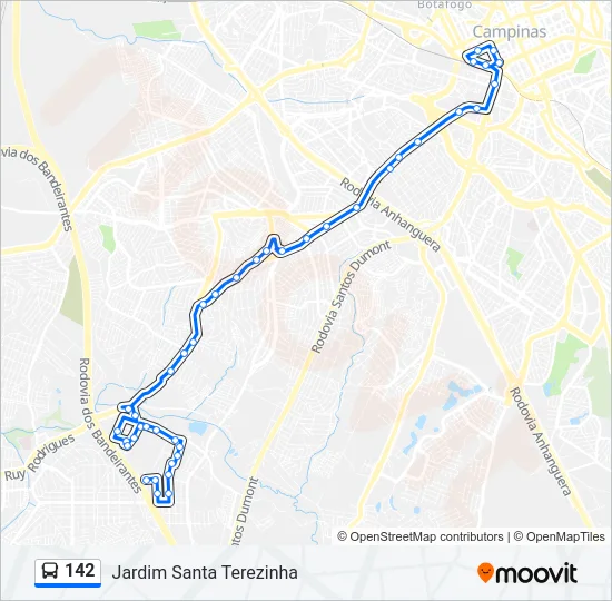 142 Bus Line Map