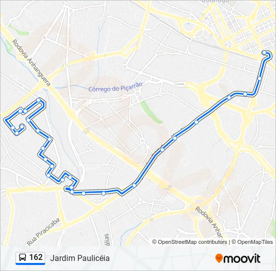 162 Bus Line Map