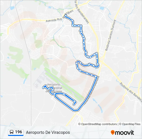196 Bus Line Map