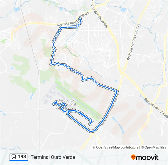 198 Bus Line Map