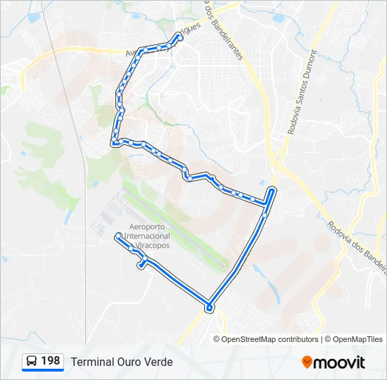 198 Bus Line Map
