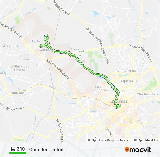 310 Bus Line Map