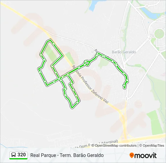 320 Bus Line Map