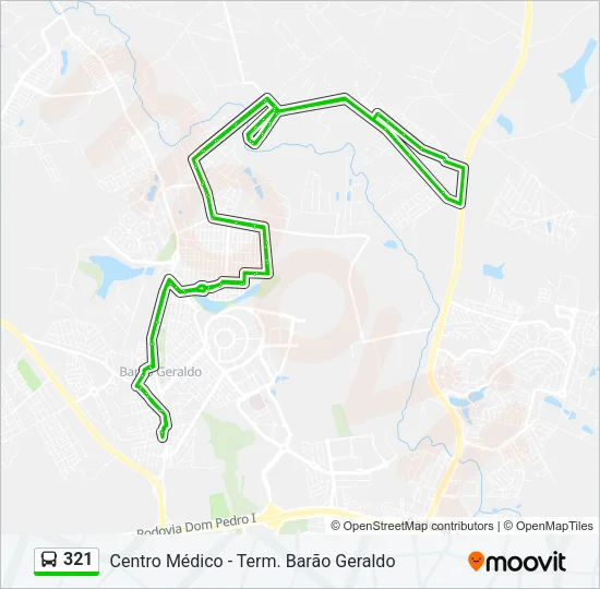 321 Bus Line Map