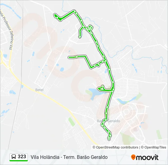 323 Bus Line Map
