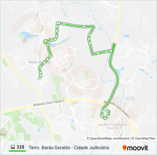 328 Bus Line Map