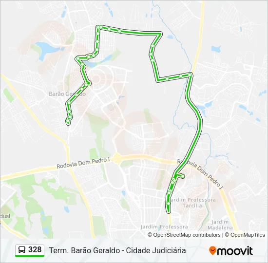328 Bus Line Map