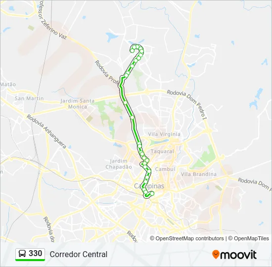 330 Bus Line Map
