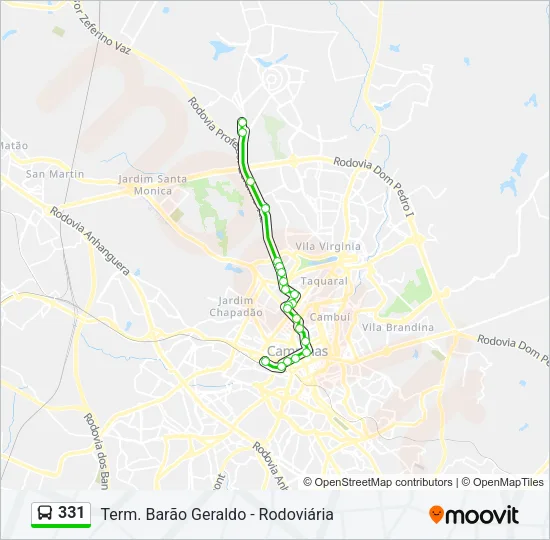 331 Bus Line Map