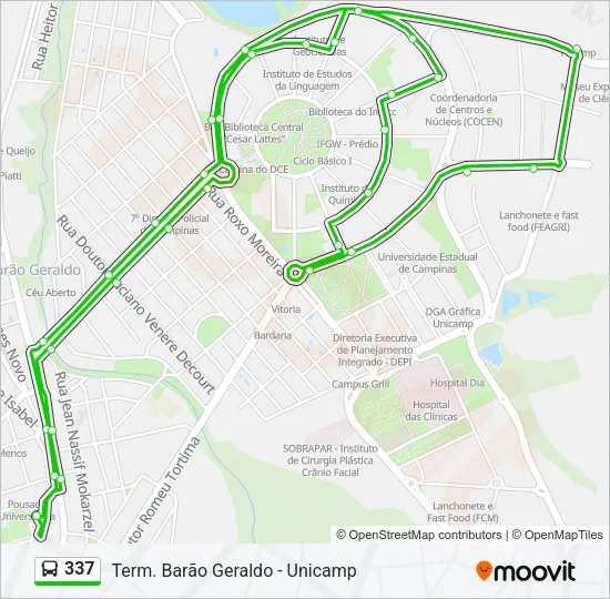 337 Bus Line Map