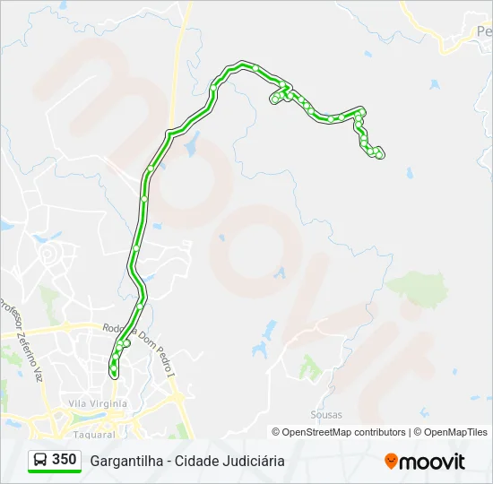 350 Bus Line Map