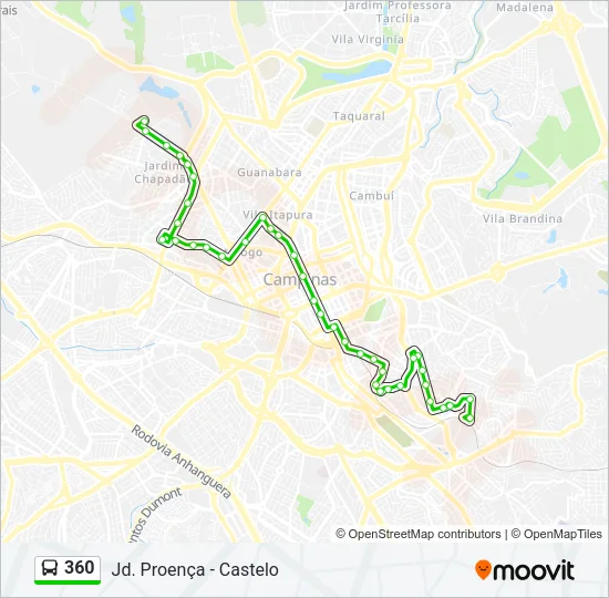 360 Bus Line Map