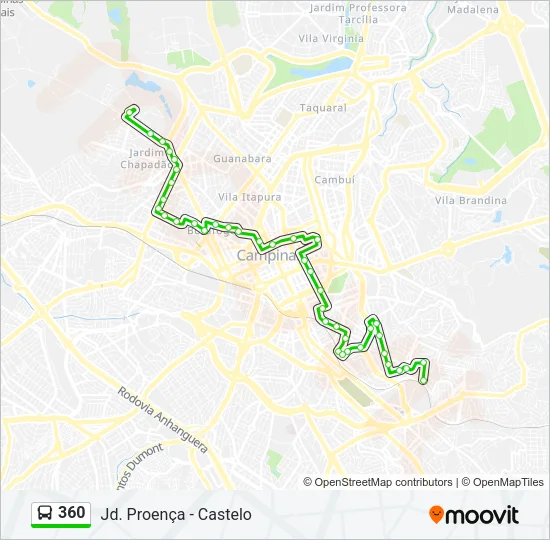360 Bus Line Map