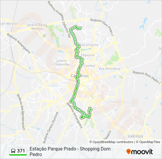 371 Bus Line Map