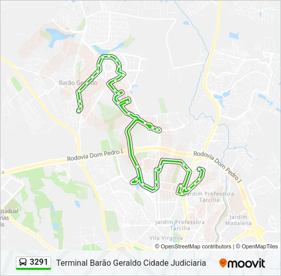 3291 Bus Line Map