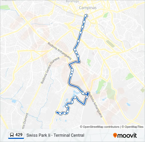429 Bus Line Map