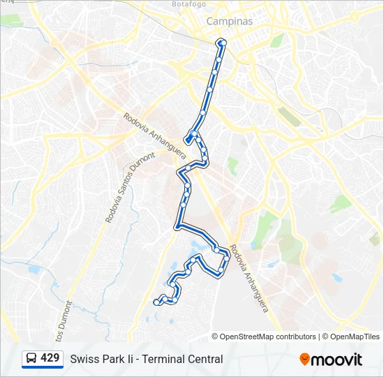 429 Bus Line Map