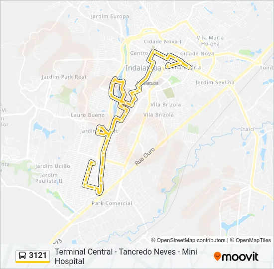 3121 Bus Line Map