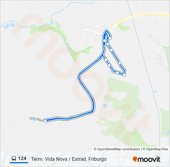124 Bus Line Map