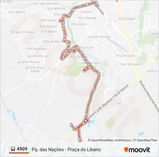 4909 Bus Line Map