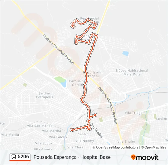 5206 Bus Line Map