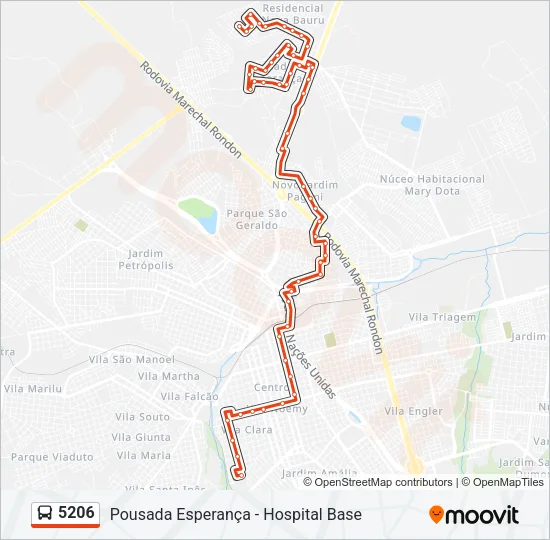 5206 Bus Line Map