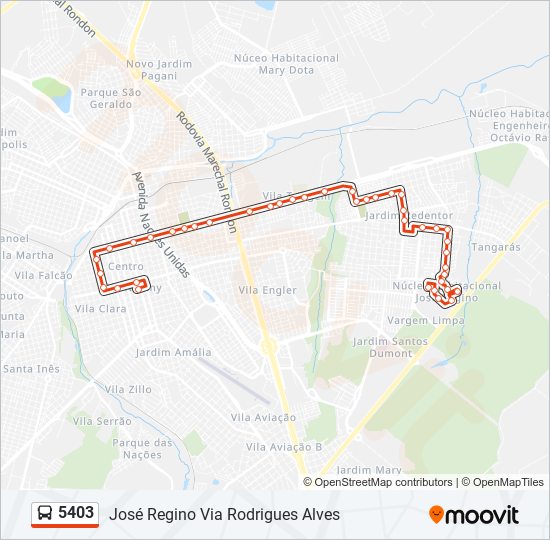 5403 Route: Schedules, Stops & Maps - José Regino Via Rodrigues Alves  (Updated)