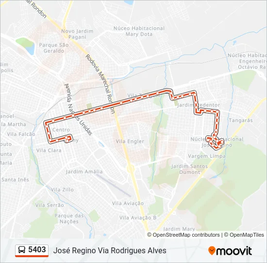 5403 Bus Line Map