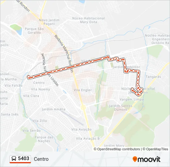 5403 Bus Line Map