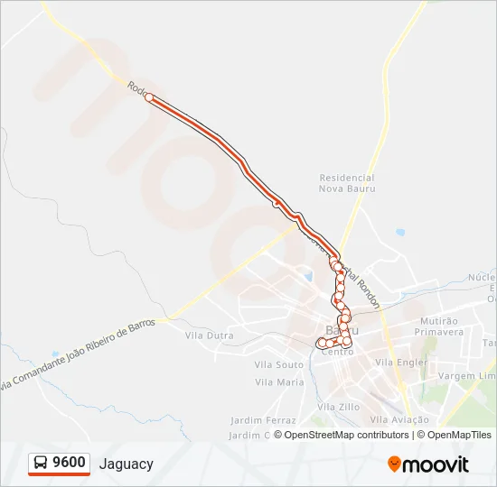 9600 Bus Line Map