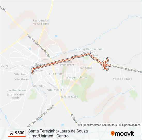 9800 Bus Line Map