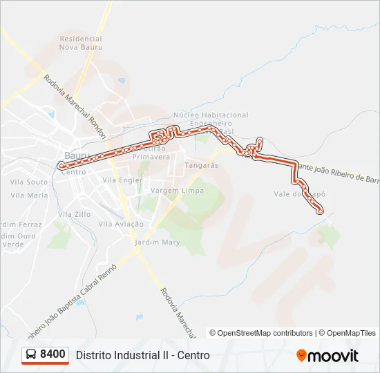 8400 Bus Line Map