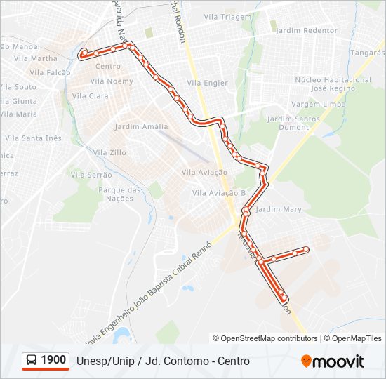 Rota da linha 3000: horários, paradas e mapas - Saíndo Do Centro