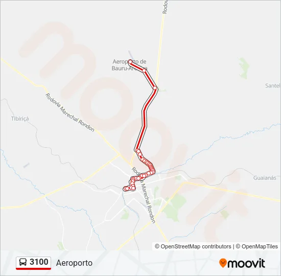 3100 Bus Line Map
